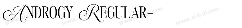 Androgy Regular字体转换 Androgy Regular字体转换